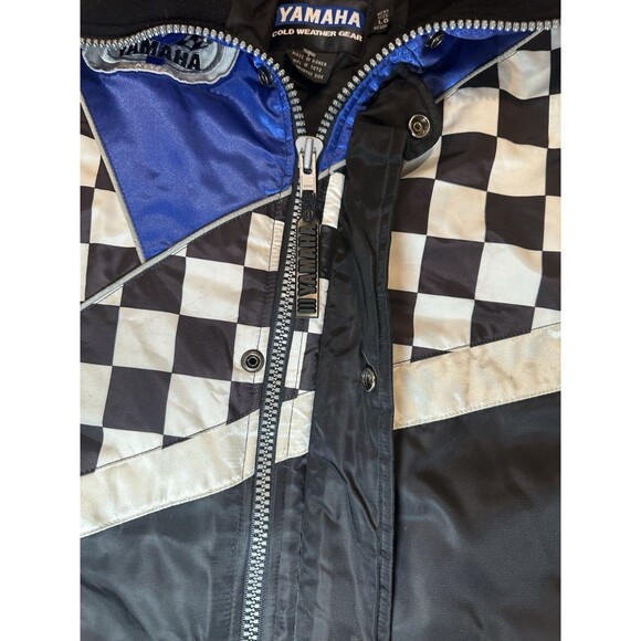 Vintage Yamaha Racing Cold Weather Gear Nylon Zip Jacket KOREA  Size Large Reg - Picture 7 of 9